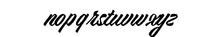 Big Tickle Script Regular Font LOWERCASE
