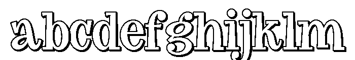 Big Tickle Shadow Regular FONT