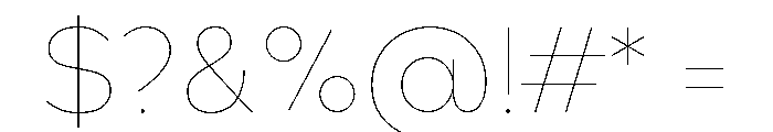 Bill Corporate Hairline Font OTHER CHARS