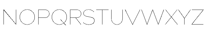 Bill Corporate Hairline Font UPPERCASE