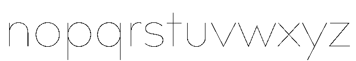 Bill Corporate Hairline Font LOWERCASE