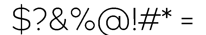 Bill Corporate Light Font OTHER CHARS