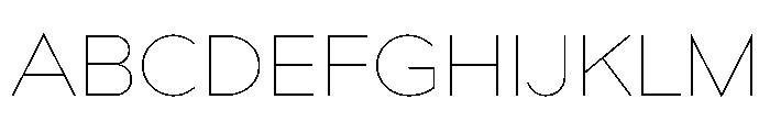 Bill Corporate Thin Font UPPERCASE