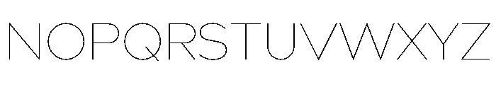 Bill Corporate Thin Font UPPERCASE