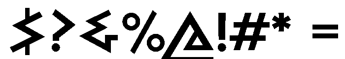 Bill Display Bold Font OTHER CHARS