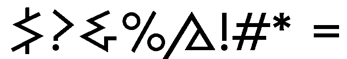 Bill Display Book Font OTHER CHARS