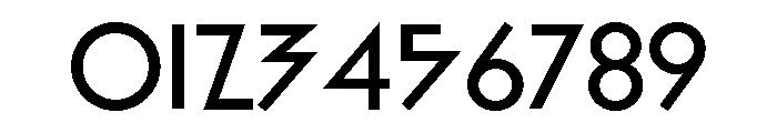 Bill Display Medium Font OTHER CHARS