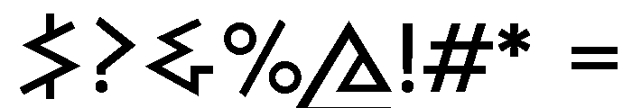 Bill Display Medium Font OTHER CHARS