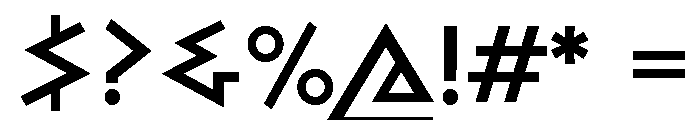 Bill Display Semi Bold Font OTHER CHARS