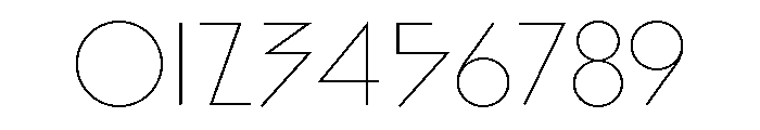 Bill Display Thin Font OTHER CHARS