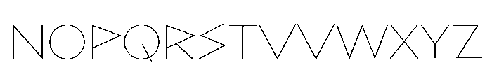 Bill Display Thin Font UPPERCASE