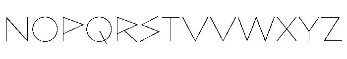 Bill Display Thin Font LOWERCASE
