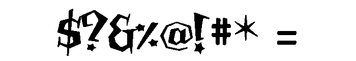 Billsville Regular Font OTHER CHARS
