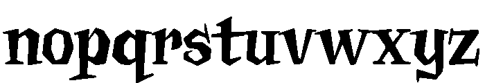 Billsville Regular Font LOWERCASE