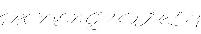 Bird Script Light Font UPPERCASE