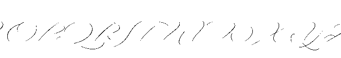 Bird Script Light Font UPPERCASE