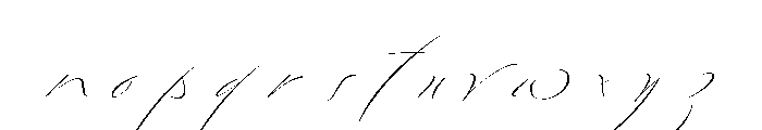 Bird Script Light Font LOWERCASE