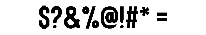 Bison Bold Font OTHER CHARS