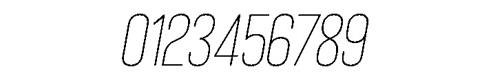 Bison Light Italic Font OTHER CHARS
