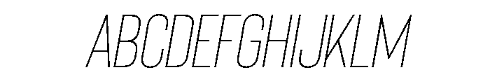 Bison Light Italic Font UPPERCASE
