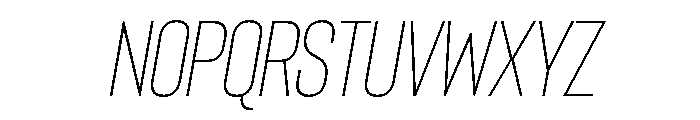 Bison Light Italic Font UPPERCASE