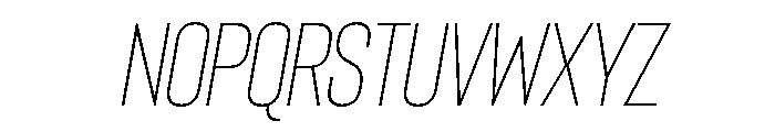 Bison Light Italic Font LOWERCASE