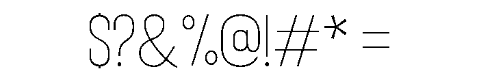 Bison Light Font OTHER CHARS