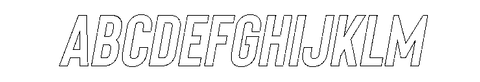 Bison Outline Bold Italic FONT