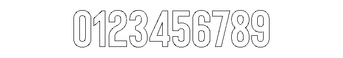 Bison Outline Bold Font OTHER CHARS