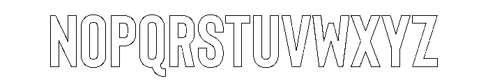 Bison Outline Bold Font LOWERCASE