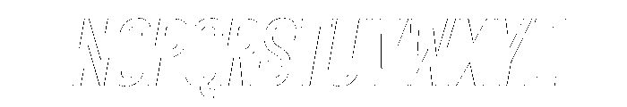 Bison Outline Italic Font UPPERCASE