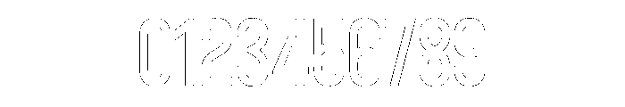 Bison Outline Font OTHER CHARS