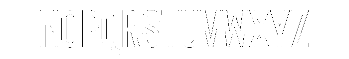Bison Outline Font UPPERCASE