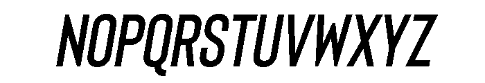 Bison Regular Italic Font UPPERCASE