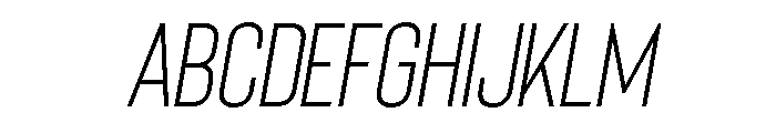 Bison Semi Light Italic Font UPPERCASE