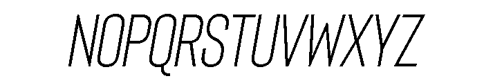 Bison Semi Light Italic Font UPPERCASE