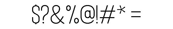 Bison Semi Light Font OTHER CHARS