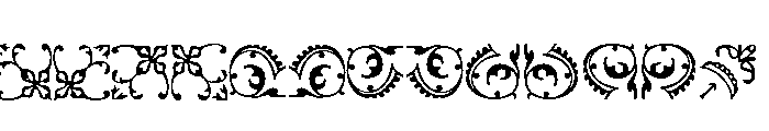Bixler Ornaments One Font UPPERCASE