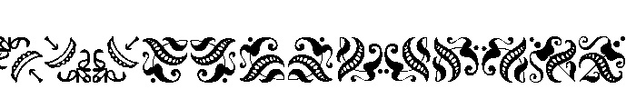 Bixler Ornaments One Font UPPERCASE