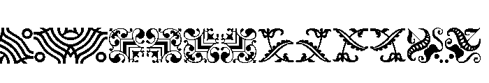 Bixler Ornaments One Font LOWERCASE