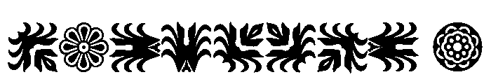 Bixler Ornaments Two Font OTHER CHARS