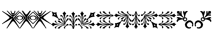 Bixler Ornaments Two Font UPPERCASE