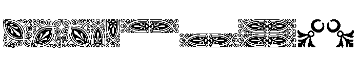 Bixler Ornaments Two Font LOWERCASE