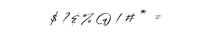 Bjornsson Signature Regular Font OTHER CHARS