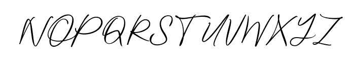 Bjornsson Signature Regular Font UPPERCASE