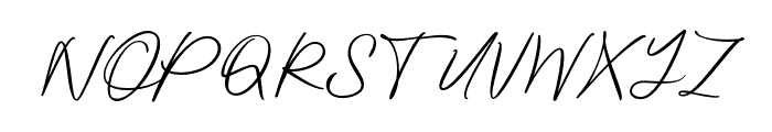 BjornssonSignature-Regular Font UPPERCASE
