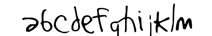 Bj?rk Handwriting Font LOWERCASE