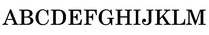 BJCree 500 Font UPPERCASE
