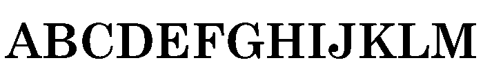 BJCree 600 Font UPPERCASE