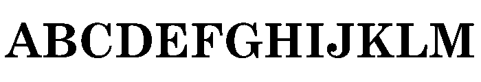 BJCree 700 Font UPPERCASE
